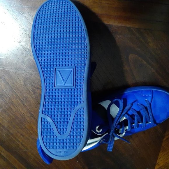Louie Vuitton Front Row leather sneakers Navy blue - Picture 5 of 6